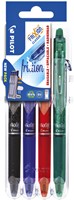 Rollerpen PILOT friXion clicker medium basis assorti Set2Go à  4 stuks