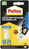Secondelijm Pattex classic 3gr 2+1 gratis