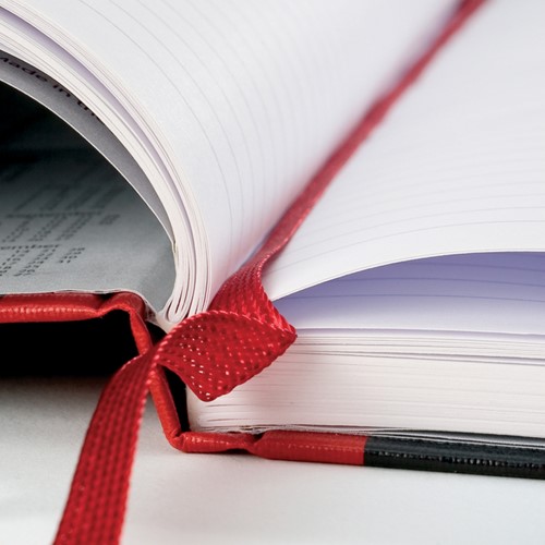 Notitieboek Oxford Black 'n Red A4 96vel blanco zwart-3
