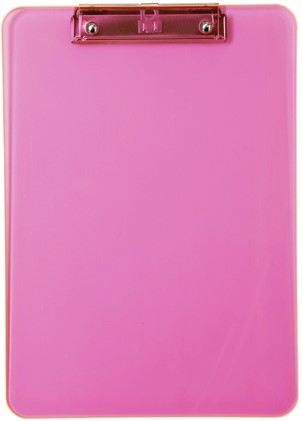 Klembord MAUL A4 staand transparant neon roze-2