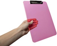 Klembord MAUL A4 staand transparant neon roze-3