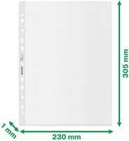 Showtassen Leitz re:cycle A4 11-gaats PP 0.10mm transparant pak/25-2