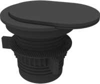 Elektrificatie inbouwunit Fellowes Power Spot Type F zwart  - 1x 230V - 1x USB A - 1x USB C -2