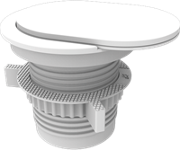 Elektrificatie inbouwunit Fellowes Power Spot Type F wit  - 1x 230V - 1x USB A - 1x USB C -2