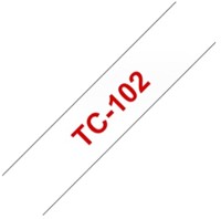 Brothertape TC-102 12mm rood op transparant-2