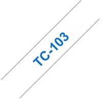 Brothertape TC-103 12mm blauw op transparant-2