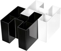 Pennenbak Han Bravo 5-vaks transparant zwart-1