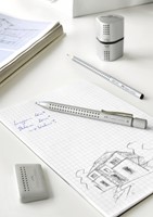 Puntenslijper Faber Castell trio grip 2001 zilver-8