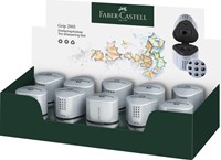 Puntenslijper Faber Castell trio grip 2001 zilver-11