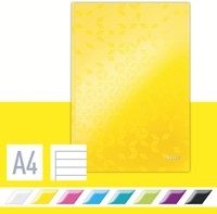 Notitieboek Leitz WOW A4 lijn geel-3