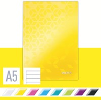 Notitieboek Leitz WOW A5 lijn geel-3