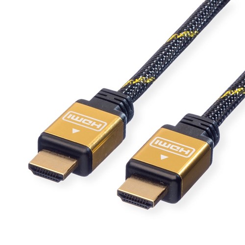 Kabel HDMI gold high speed + ethernet male/male  15 meter zwart