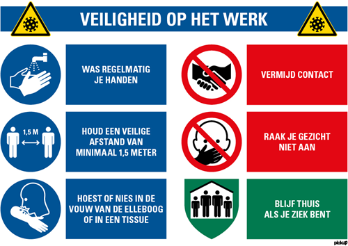 Bord 'Veiligheid op het werk' 69x48cm 