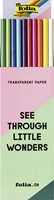 Transparant papier Folia 70x100cm 42gr assorti kleuren