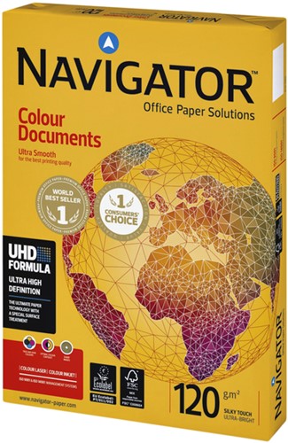 Kopieerpapier Navigator Colour Documents A3 120gr wit 500vel