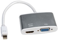 Adapter mini DisplayPort male naar HDMI/VGA female