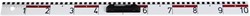 Liniaal LINEX voor schoolbord BBR100