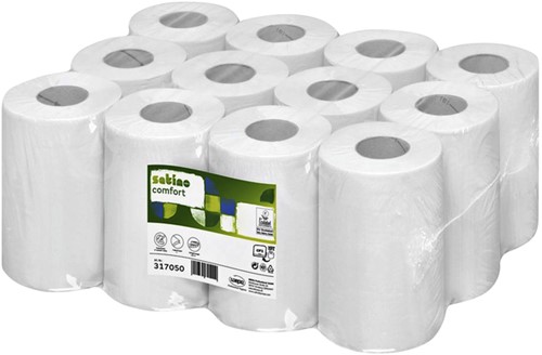 Poetsrol Satino Comfort Centrefeed mini 1-laags 120m 12rol