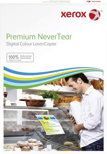 Nevertear Xerox Premium A4 Synthetic, mat, glad, polyester, wit, 125g/m2, 95µm, 210mm x 297mm, pak van 100 vellen, 003R98056