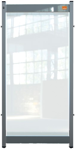 Preventiescherm Nobo bureau modulair doorzichtig PVC 400x820mm 