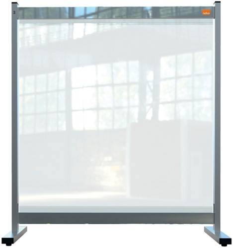 Preventiescherm Nobo bureau doorzichtig PVC 770x860mm 