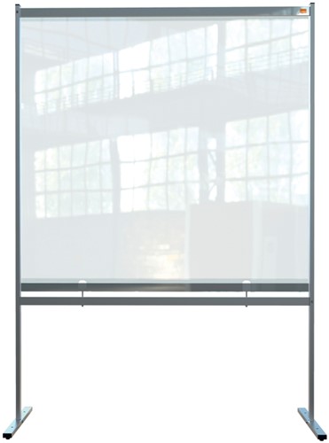 Preventiescherm Nobo vloer vrijstaand doorzichtig PVC 1480x2060mm