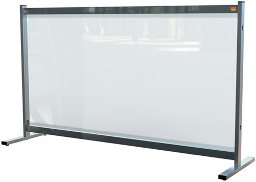Bureauscherm Nobo doorzichtig PVC 1470x860mm