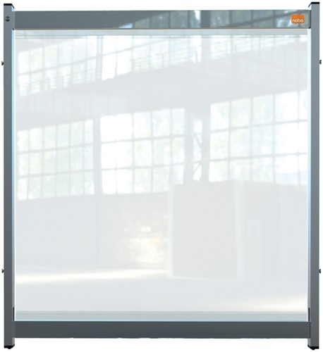 Preventiescherm Nobo bureau modulair doorzichtig PVC 750x820mm