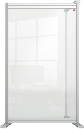 Preventiescherm uitbreidingspaneel Nobo bureau transparant acryl 600x1000mm