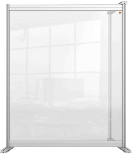 Preventiescherm uitbreidingspaneel Nobo bureau transparant acryl 800x1000mm