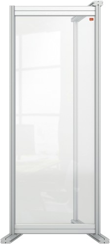 Preventiescherm uitbreidingspaneel Nobo bureau transparant acryl 400x1000mm