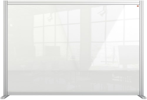 Preventiescherm Nobo bureau modulair transparant acryl 1400x1000mm