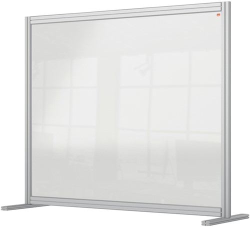 Preventiescherm Nobo bureau modulair transparant acryl 1200x1000mm 