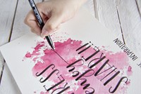 Brushpen Sakura Pigma breed zwart-18