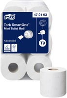 Toiletpapier Tork T9 472193 Advanced 2laags 620vel 12rollen wit