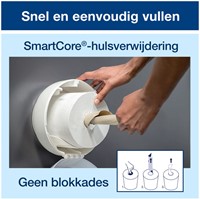 Toiletpapier Tork T9 472193 Advanced 2laags 620vel 12rollen wit-2