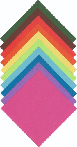 Origami papier Folia 70gr 20x20cm 500 vel assorti kleuren-2