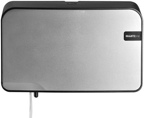 Dispenser Euro Quartz toiletrolhouder duo zilver