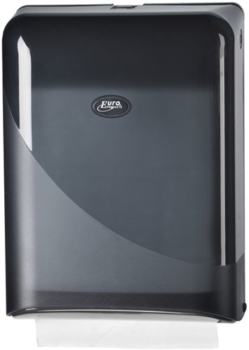 Dispenser Euro Pearl vouwhanddoeken Z-vouw zwart