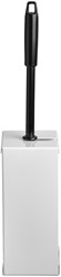 Toiletborstelhouder Euro Quartz RVS wit
