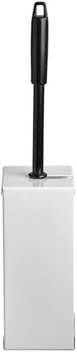 Toiletborstelhouder Euro Quartz RVS wit