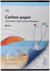 Carbonpapier A4 21x29,7cm 100x blauw