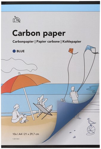Carbonpapier A4 21x29,7cm 10x blauw