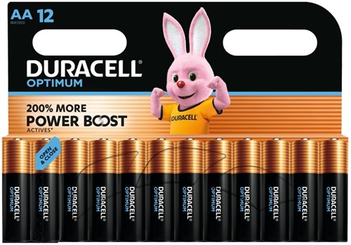Batterij Duracell Optimum 12xAA