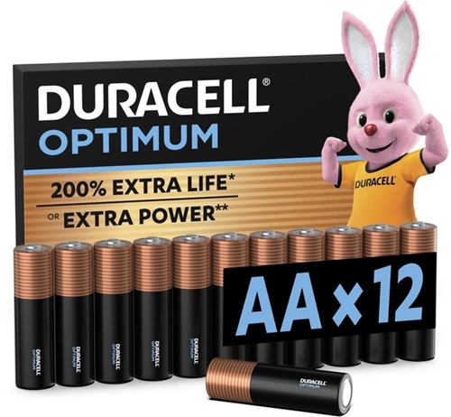 Batterij Duracell Optimum 12xAA-3
