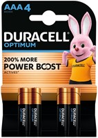 Batterij Duracell Optimum 4xAAA