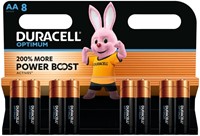 Batterij Duracell Optimum 8xAA