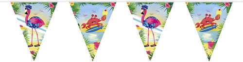 Vlaggenlijn flamingo 10 meter