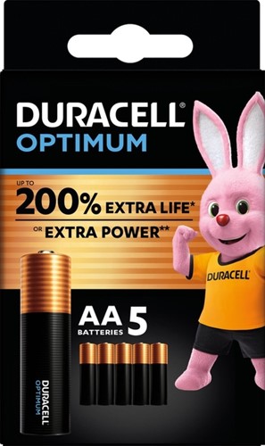 Batterij Duracell Optimum 5xAA