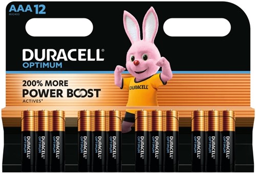 Batterij Duracell Optimum 12xAAA